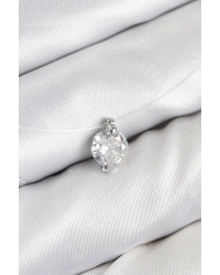 Misineli Zirkon Taşlı Model Gümüş Renk Hayalet Kolye