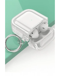 Movenchy Airpods 4 (4.nesil) Shiny Şeffaf Kılıf - Siyah