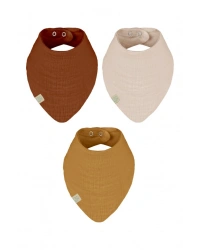 Müslin Fular Önlük 3Lü 60102 Kiremit Bej Hardal