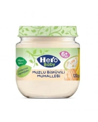 Muzlu Bisküvili Muhallebi Kavanoz Mama 120 Gr