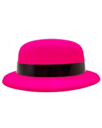 Neon Partisi Pembe Renk Melon Plastik Parti Şapkası