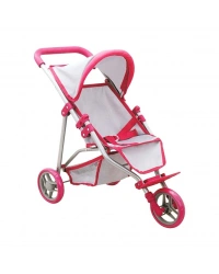 NessiWorld 3 Tekerlekli Pembe Gri Puset