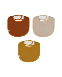 NessiWorld Müslin Önlük 3Lü 60101 Kiremit Bej Hardal