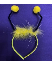 NessiWorld Sarı Ponponlu Gösteriler İçin Plastik Arı Tacı