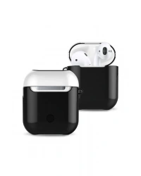 Newface Airpods 2 (2.nesil) 3in1 Kılıf - Siyah-Beyaz