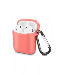 Newface Airpods 2 (2.nesil) Sert Silikon Kılıf - Fuşya