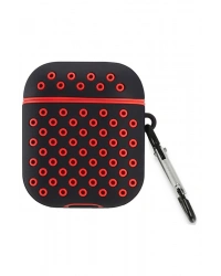 Newface Airpods 3 (3.nesil) Spor Delikli Kılıf - Siyah-Kırmızı