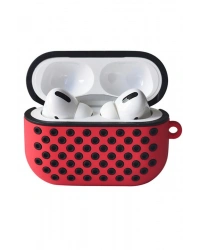 Newface Airpods Pro 2 (2.nesil) Spor Delikli Kılıf - Kırmızı-Siyah