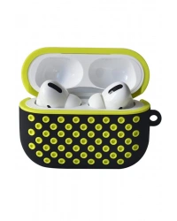 Newface Airpods Pro 2 (2.nesil) Spor Delikli Kılıf - Siyah-Sarı