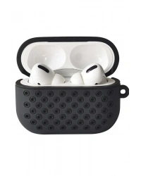 Newface Airpods Pro 2 (2.nesil) Spor Delikli Kılıf - Siyah-Siyah