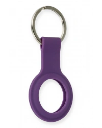 Newface Airtag Silikon Kılıf - Mor