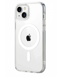 Newface Apple iPhone 14 Combo Sert Şeffaf Magsafe Kapak - Şeffaf