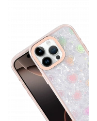 Newface Apple iPhone 14 Lumi Desenli Kapak - Pembe