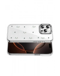 Newface Apple iPhone 14 Pro Max Fiyonk Desenli Kapak - Desen 4