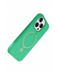 Newface Apple iPhone 14 Pro Max Regal Magsafe Standlı Kapak - Yeşil