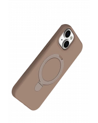 Newface Apple iPhone 14 Regal Magsafe Standlı Kapak - Çöl Titanyum