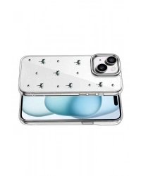 Newface Apple iPhone 15 Plus Fiyonk Desenli Kapak - Desen 1