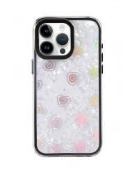 Newface Apple iPhone 15 Pro Lumi Desenli Kapak - Siyah