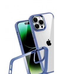 Newface Apple iPhone 15 Pro Max Razer Lensli Silikon - Lacivert