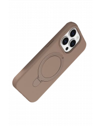 Newface Apple iPhone 15 Pro Max Regal Magsafe Standlı Kapak - Çöl Titanyum