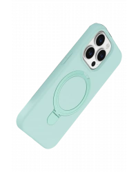 Newface Apple iPhone 15 Pro Max Regal Magsafe Standlı Kapak - Su Yeşili