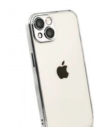 Newface Apple iPhone 15 Razer Lensli Silikon - Titan Gri