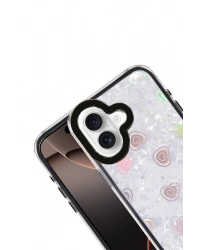 Newface Apple iPhone 16 Lumi Desenli Kapak - Siyah