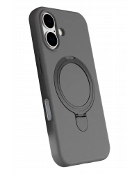 Newface Apple iPhone 16 Plus Regal Magsafe Standlı Kapak - Titan Gri