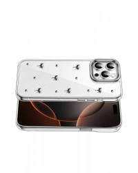 Newface Apple iPhone 16 Pro Fiyonk Desenli Kapak - Desen 1