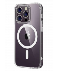 Newface Apple iPhone 16 Pro Max Combo Sert Şeffaf Magsafe Kapak - Şeffaf