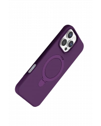 Newface Apple iPhone 16 Pro Max Regal Magsafe Standlı Kapak - Derin Mor