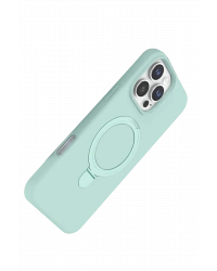 Newface Apple iPhone 16 Pro Max Regal Magsafe Standlı Kapak - Su Yeşili