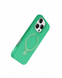 Newface Apple iPhone 16 Pro Max Regal Magsafe Standlı Kapak - Yeşil