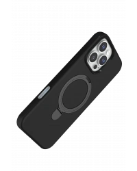 Newface Apple iPhone 16 Pro Regal Magsafe Standlı Kapak - Siyah