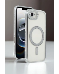 Newface Apple iPhone 16E Joke Simli Magneticsafe Kılıf - Derin Mor