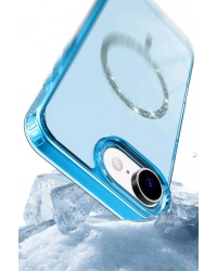 Newface Apple iPhone 16E Live Diamond Magsafe Kapak - Pembe