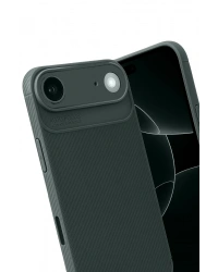 Newface Apple iPhone 17 Air Auto Focus Karbon Kapak - Koyu Yeşil