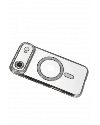 Newface Apple iPhone 17 Air Joke Simli Magneticsafe Kılıf - Gümüş