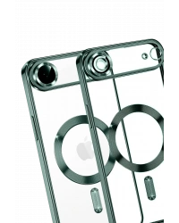 Newface Apple iPhone 17 Air Kross Magneticsafe Kapak - Koyu Yeşil