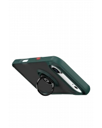 Newface Apple iPhone 17 Air Montreal Yüzüklü Silikon Kapak - Yeşil