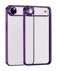 Newface Apple iPhone 17 Air Razer Lensli Silikon - Açık Mor