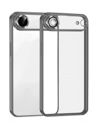 Newface Apple iPhone 17 Air Razer Lensli Silikon - Titan Gri