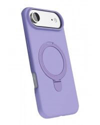 Newface Apple iPhone 17 Air Regal Magsafe Standlı Kapak - Lila