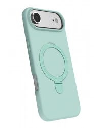 Newface Apple iPhone 17 Air Regal Magsafe Standlı Kapak - Su Yeşili