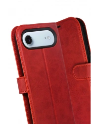 Newface Apple iPhone 17 Air Trend S Plus Kapaklı Kılıf - Kırmızı