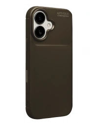 Newface Apple iPhone 17 Auto Focus Karbon Kapak - Kahverengi