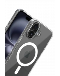 Newface Apple iPhone 17 Combo Sert Şeffaf Magsafe Kapak - Şeffaf