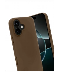 Newface Apple iPhone 17 First Silikon - Kahverengi