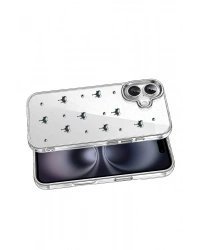 Newface Apple iPhone 17 Fiyonk Desenli Kapak - Desen 1