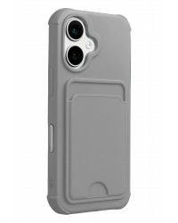 Newface Apple iPhone 17 Kelvin Kartvizitli Silikon - Gri